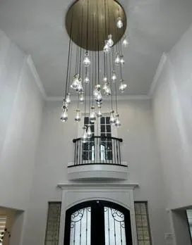 Arrow Electric Installing Lights for a customer